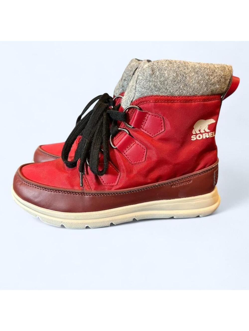 Sorel Joan of Arctic Red Waterproof Boots
